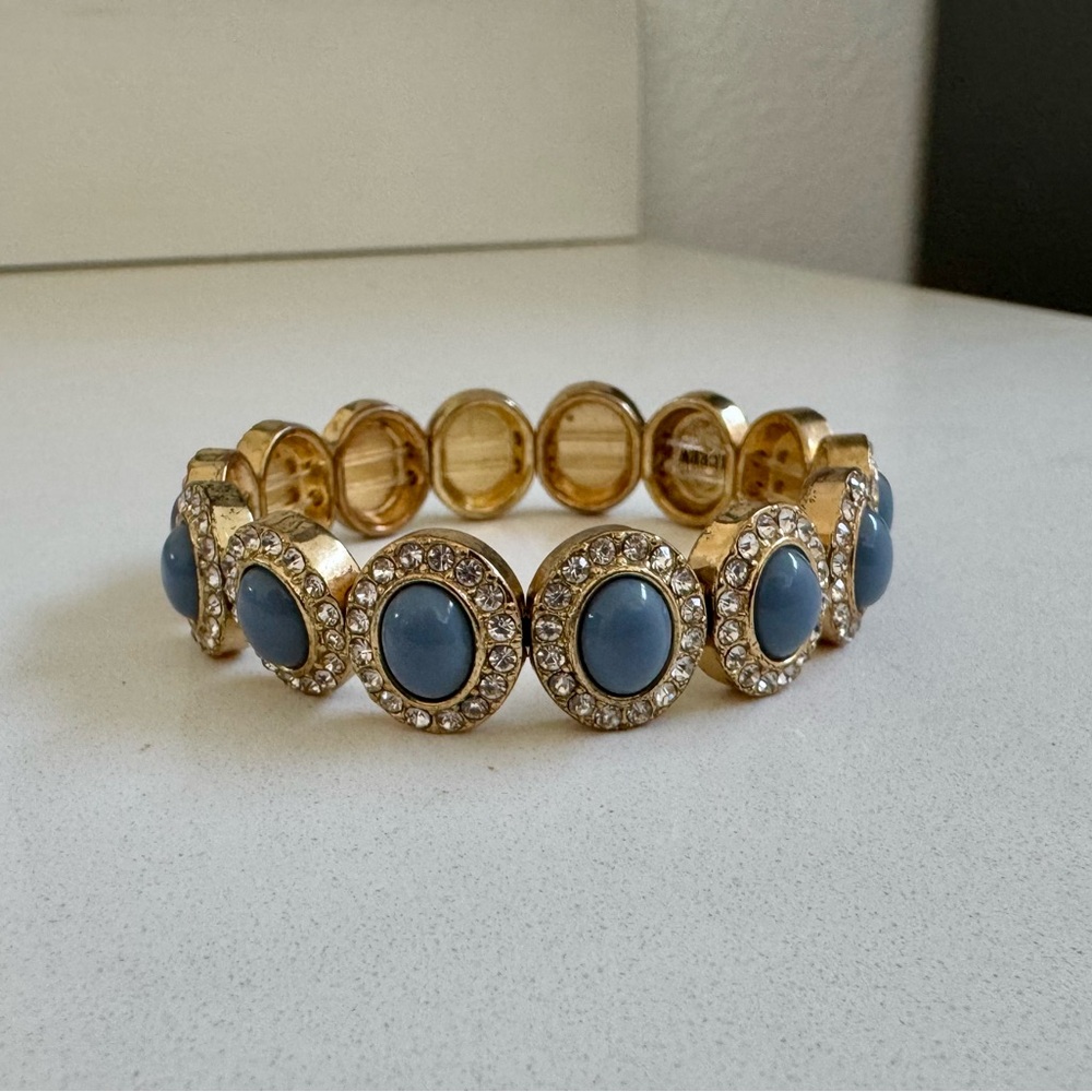 J. Crew Bead and Crystal Station Bracelet